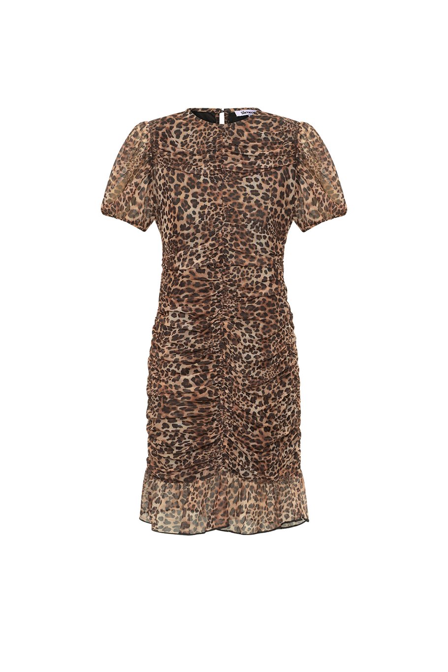 Leopard Pattern Midi Dress