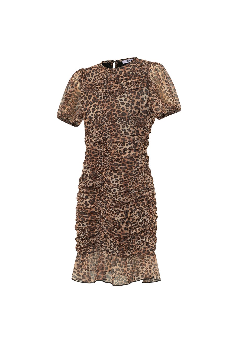 Leopard Pattern Midi Dress