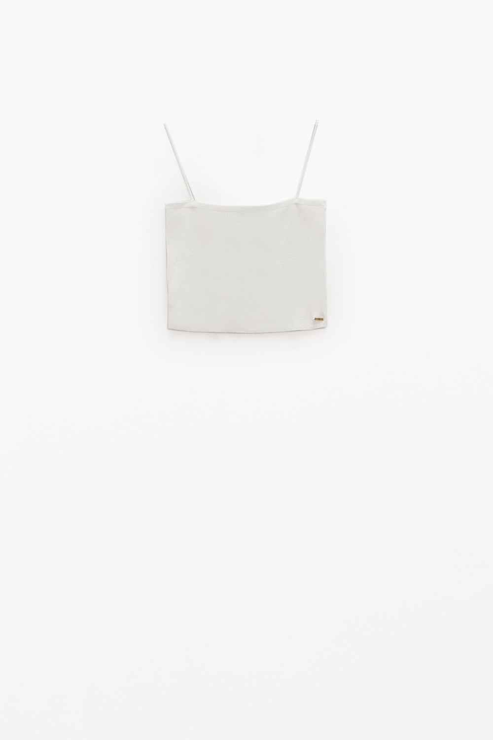 Witte top - vierkante halslijn