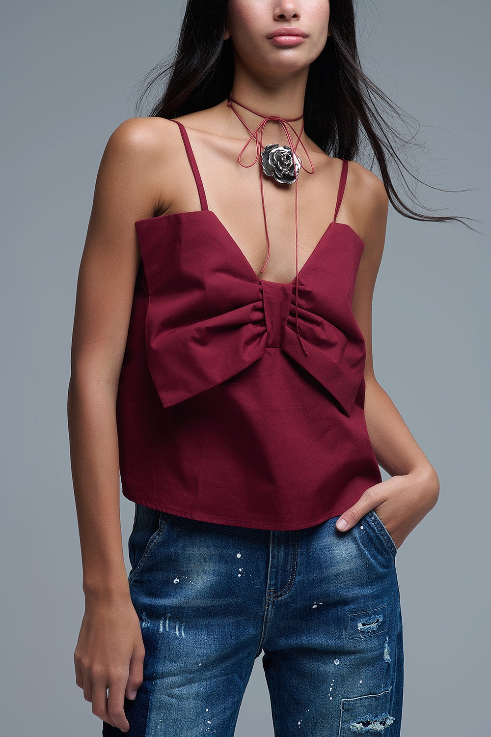 bourgondische crop top