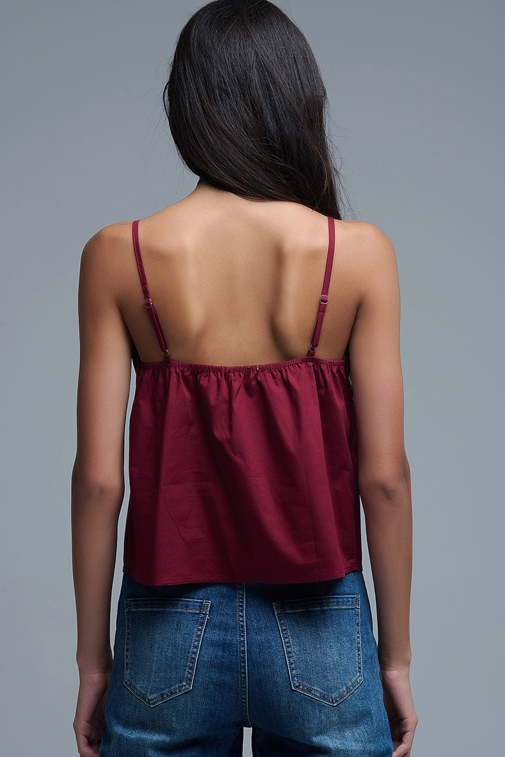 bourgondische crop top