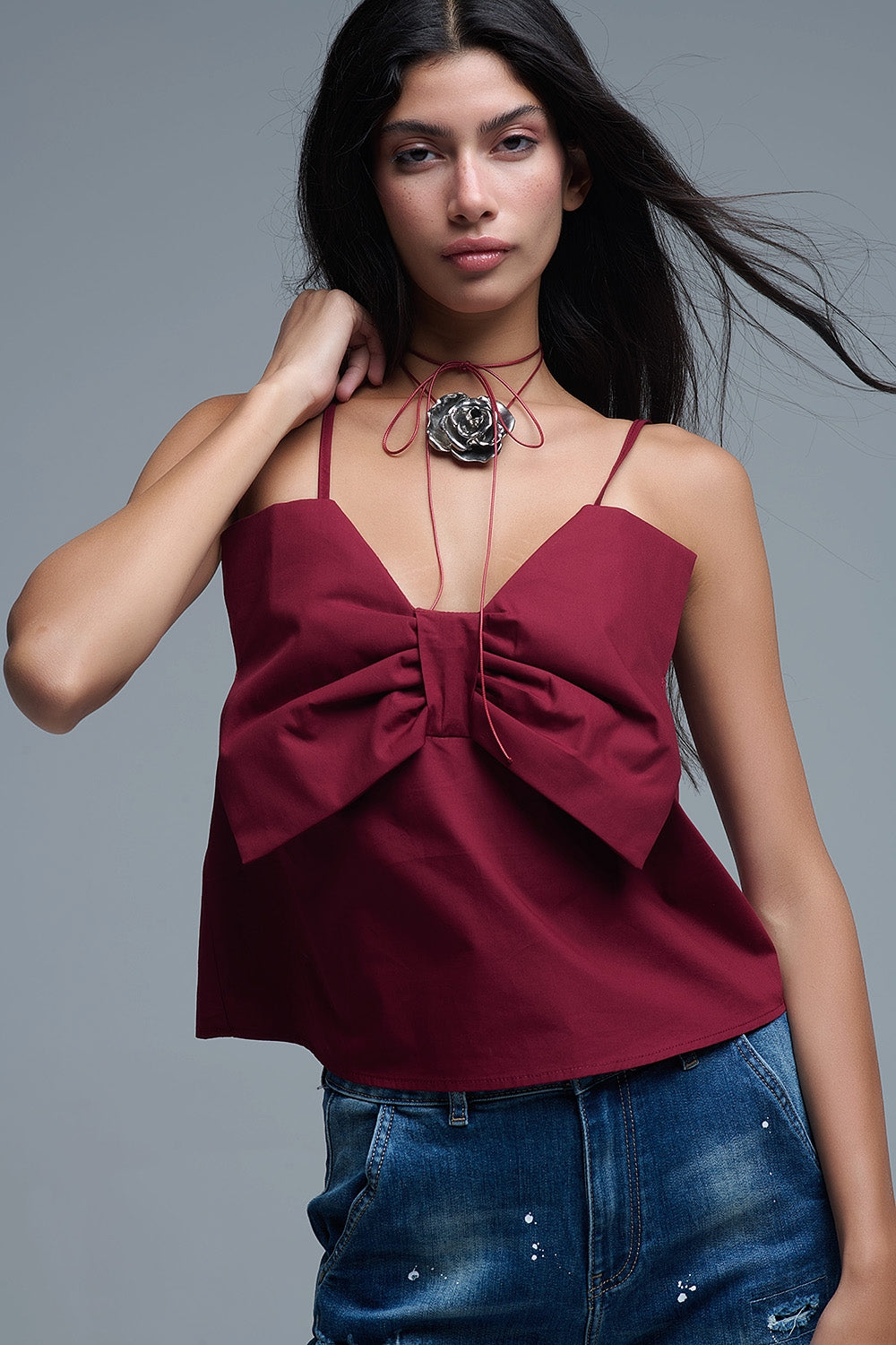 bourgondische crop top