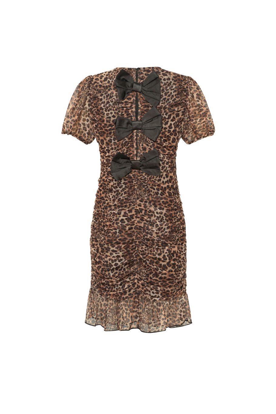 Leopard Pattern Midi Dress