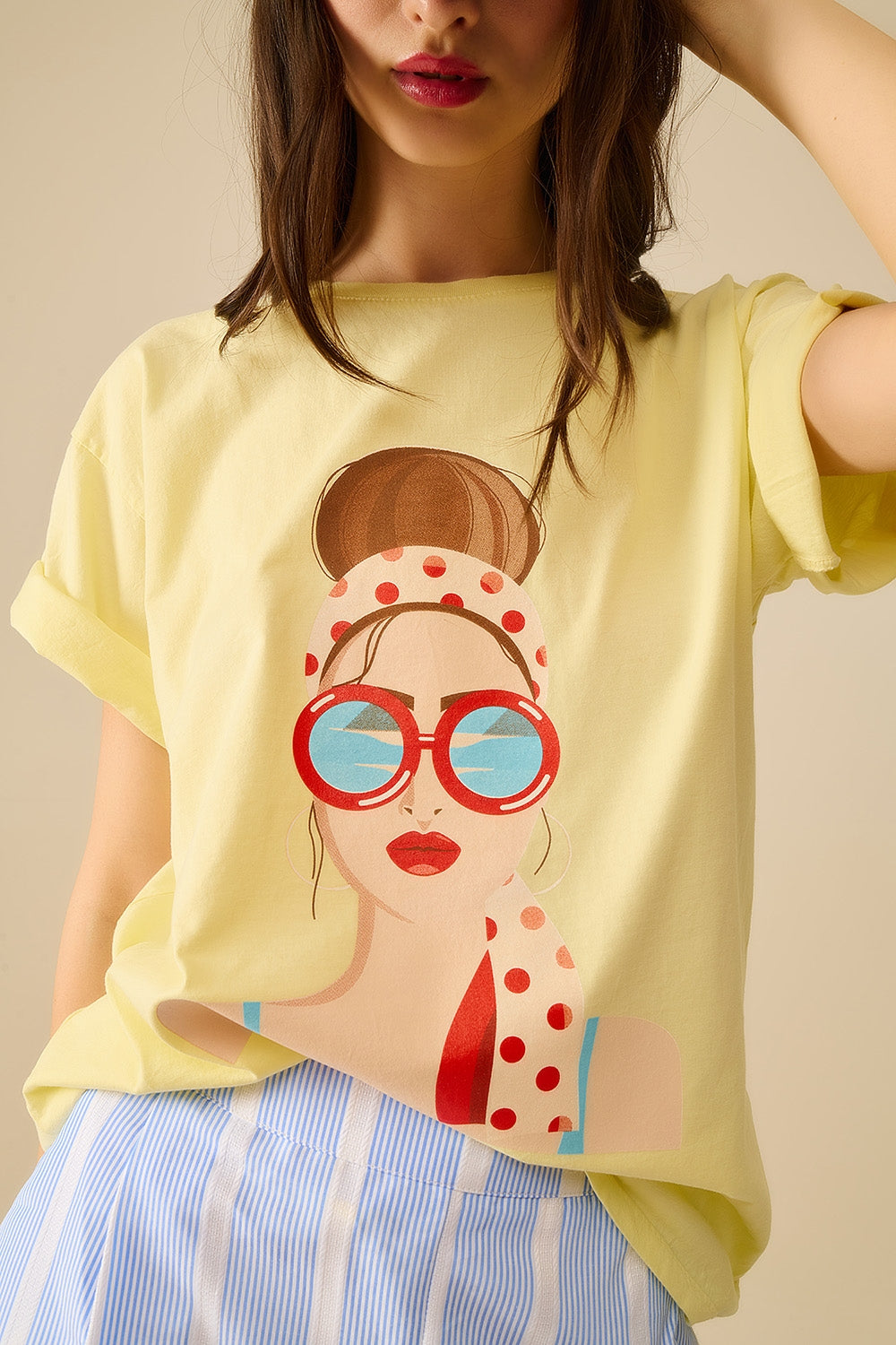 geel t-shirt