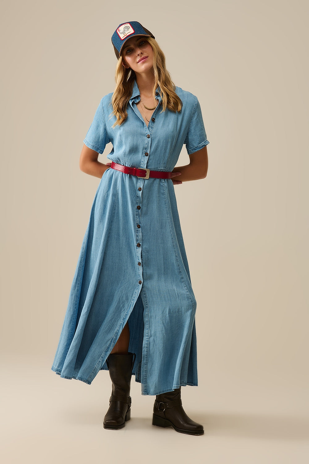 Denim Shirtjurk van Tencel