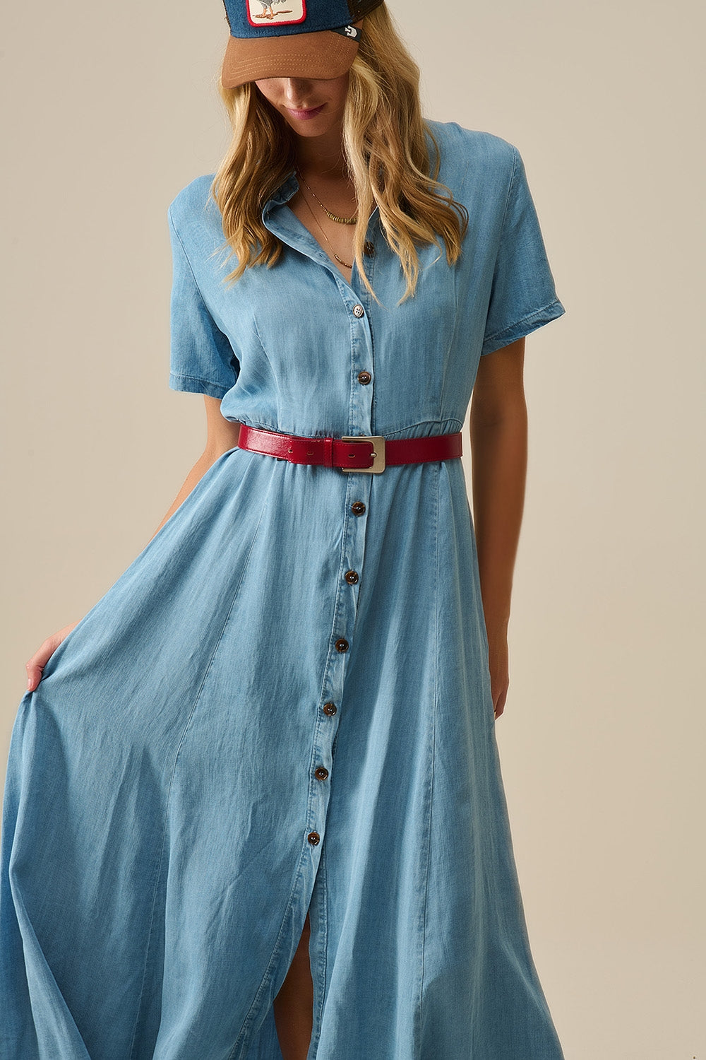 Denim Shirtjurk van Tencel