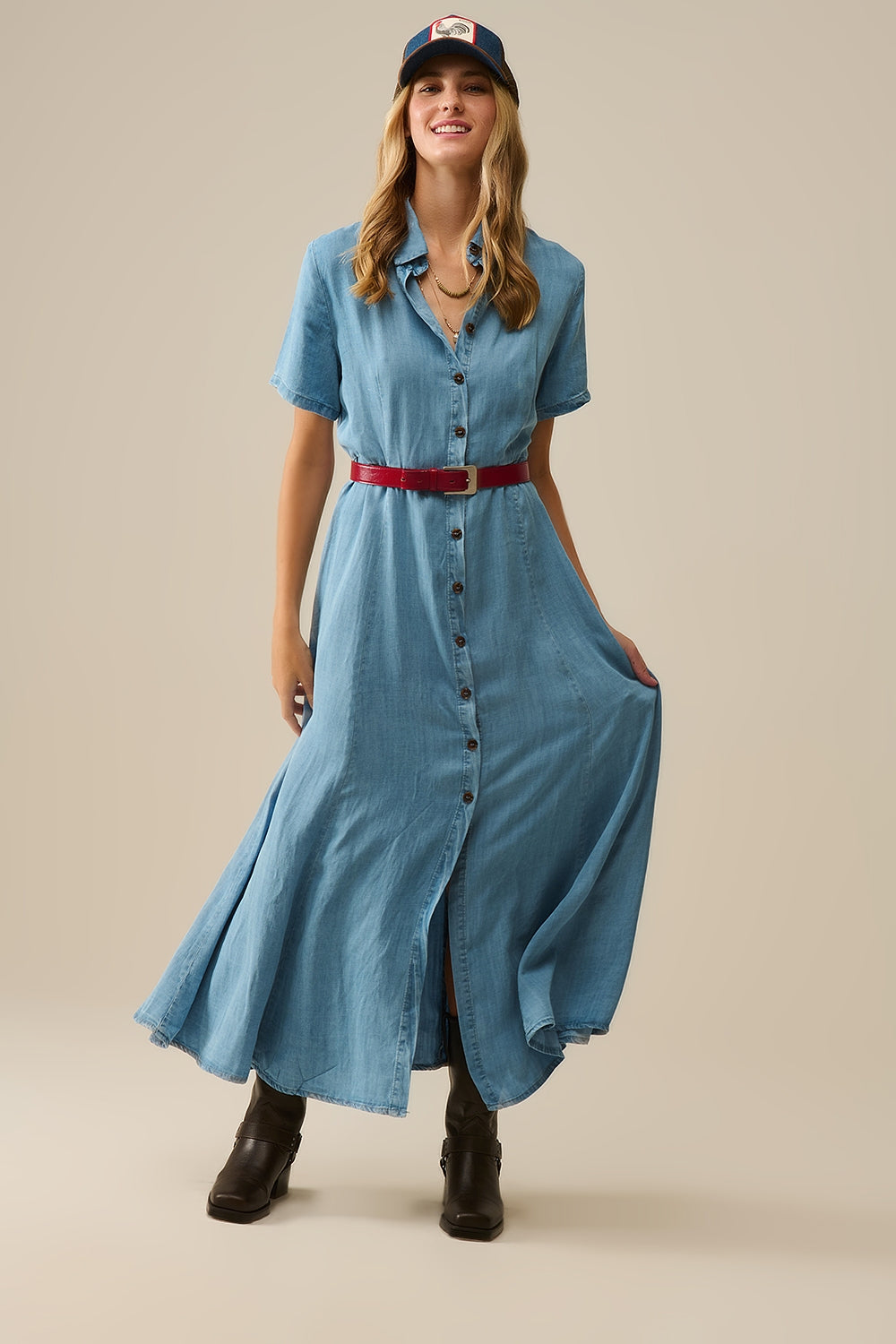 Denim Shirtjurk van Tencel