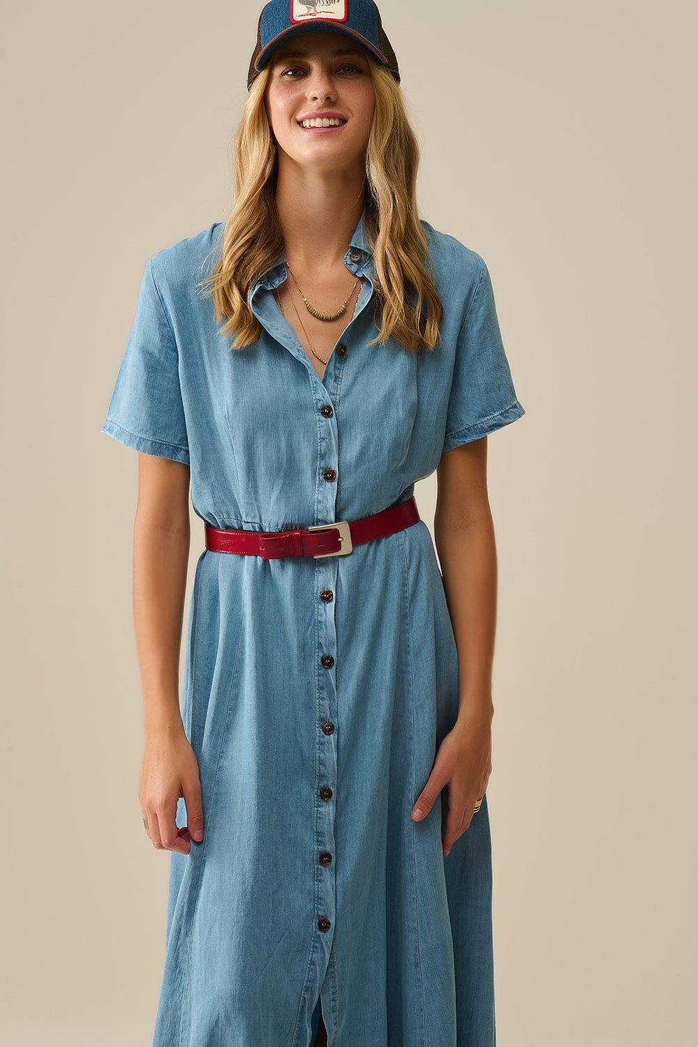 Denim Shirtjurk van Tencel