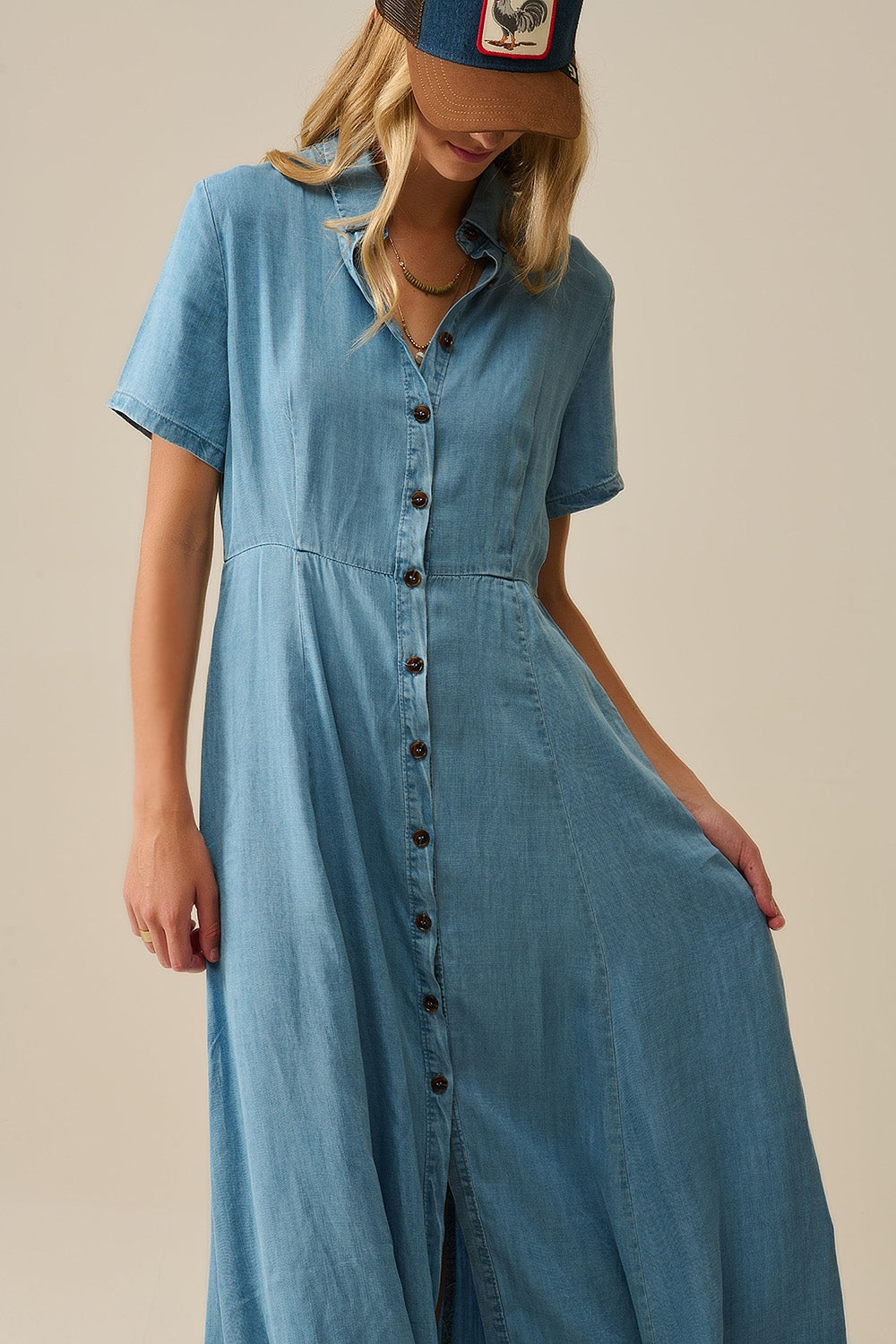 Denim Shirtjurk van Tencel