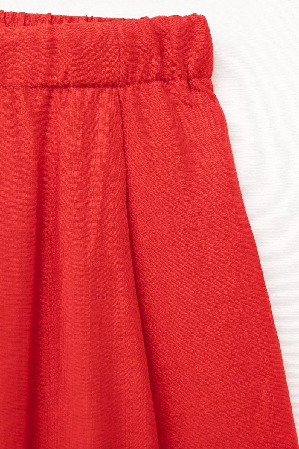 Rode Broek Met Wijde Pijpen Van Lichte Viscose