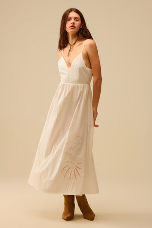 Witte maxi jurk