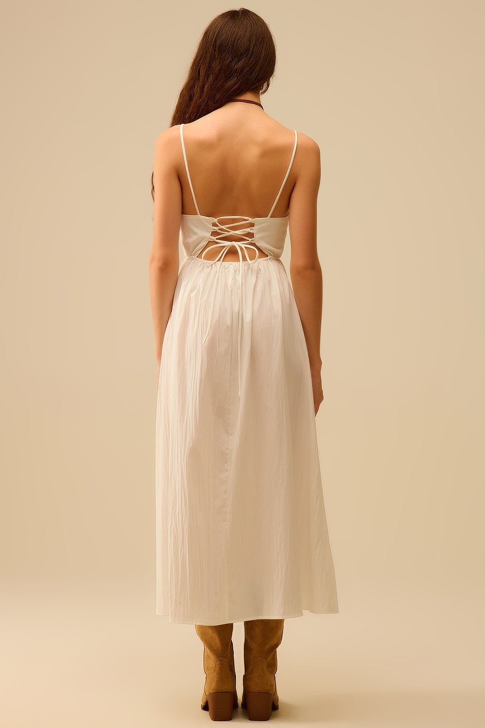 Witte maxi jurk